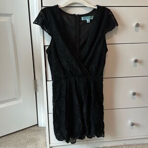 Black lace romper